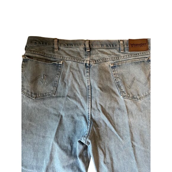 Wrangler Blue Jeans Men's Size 44x32 Cotton Denim Casual Wear Straight Leg - Picture 6 of 11